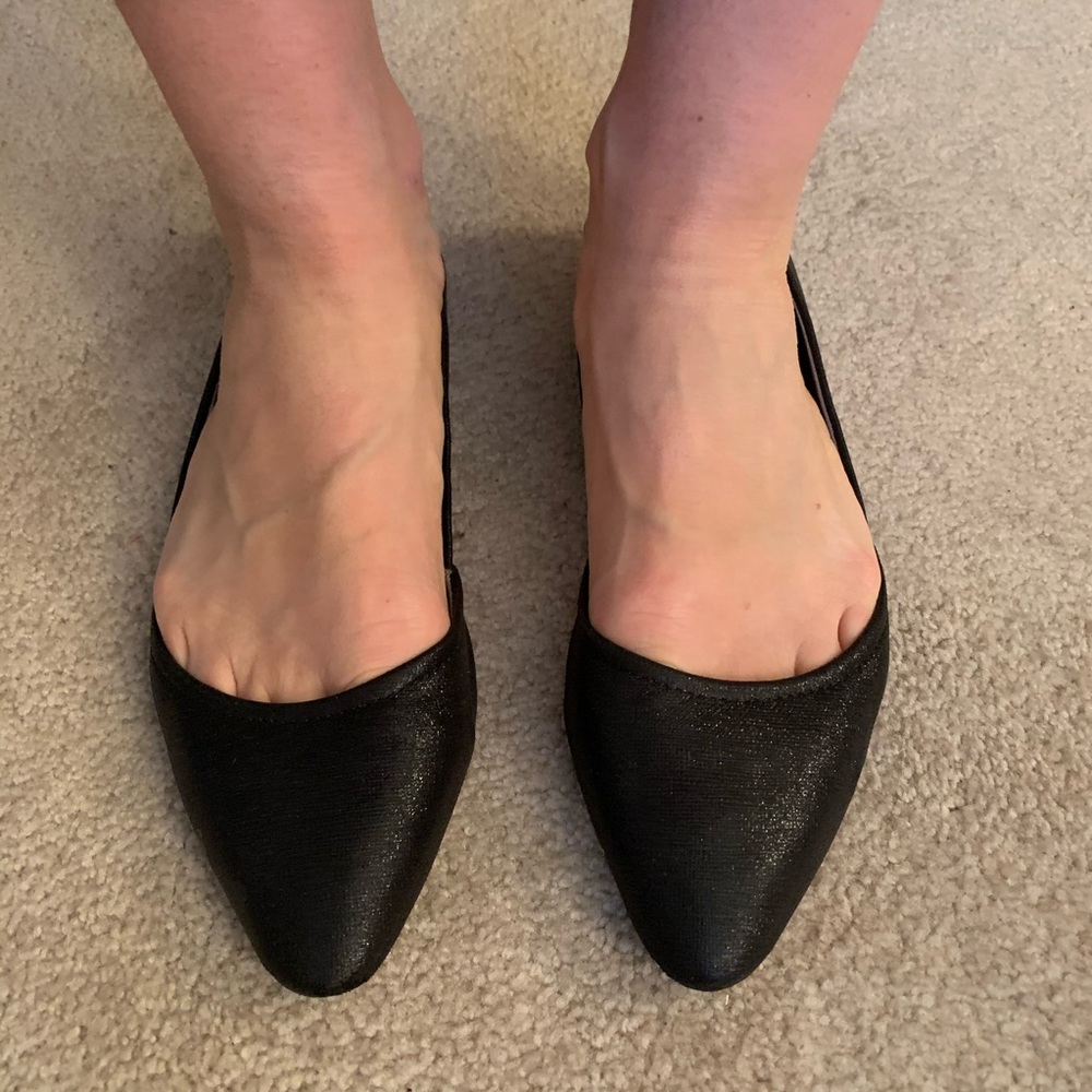 Black flats with some sparkle